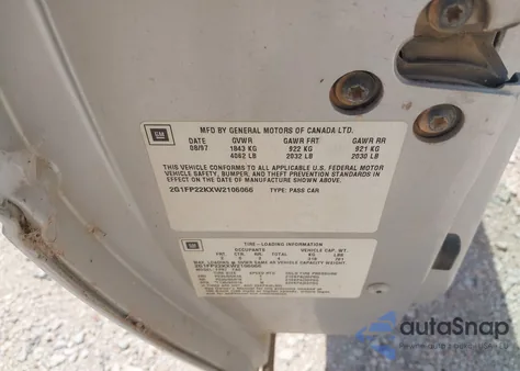 1998 Chevrolet Camaro z USA, uszkodzony, nr VIN 2G1FP22KXW2106066